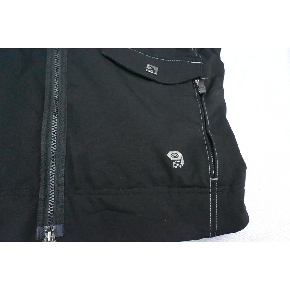 Mountain Hardwear Womens L Black Softshell Jacket Hooded Fleece Lined Sleek - Picture 7 of 16